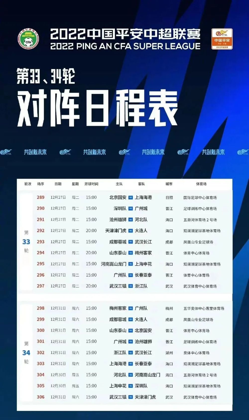 病毒疫情后，中超比赛安全措施全面升级